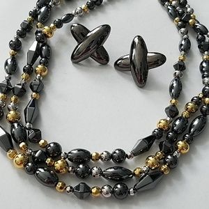 Monet multi-metal necklace